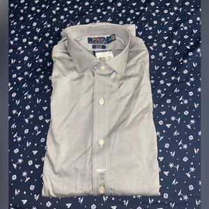 Long sleeve polo dress shirt